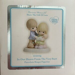 Precious Moments Family Figurine “In Our Hearts From The Very Start.”